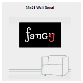 Fangy Wall Decal Button